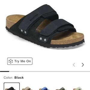 Birkenstock black Uji sandal size 38
